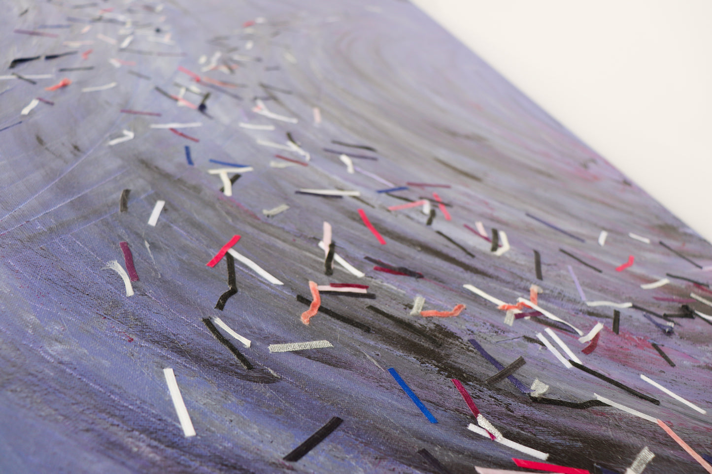 Schilderij Purple Wave 100 x 140 cm