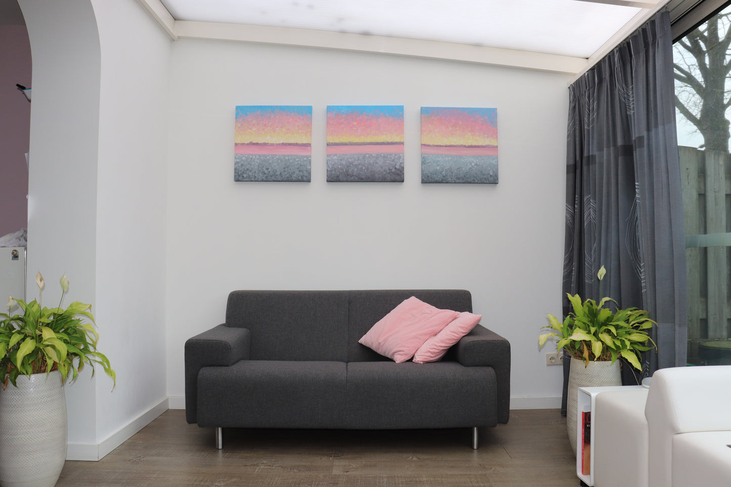 Schilderij Beach life 60 x 60 cm