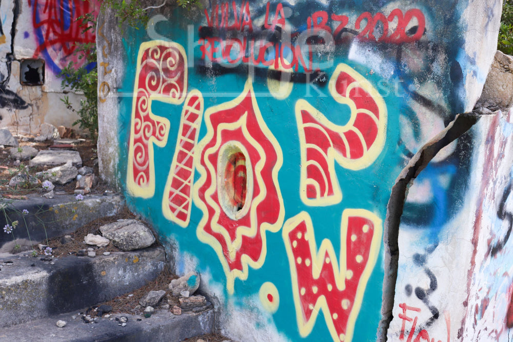 Digitale Foto Ibiza Club Festival Graffiti Flow Fotografie & Prints