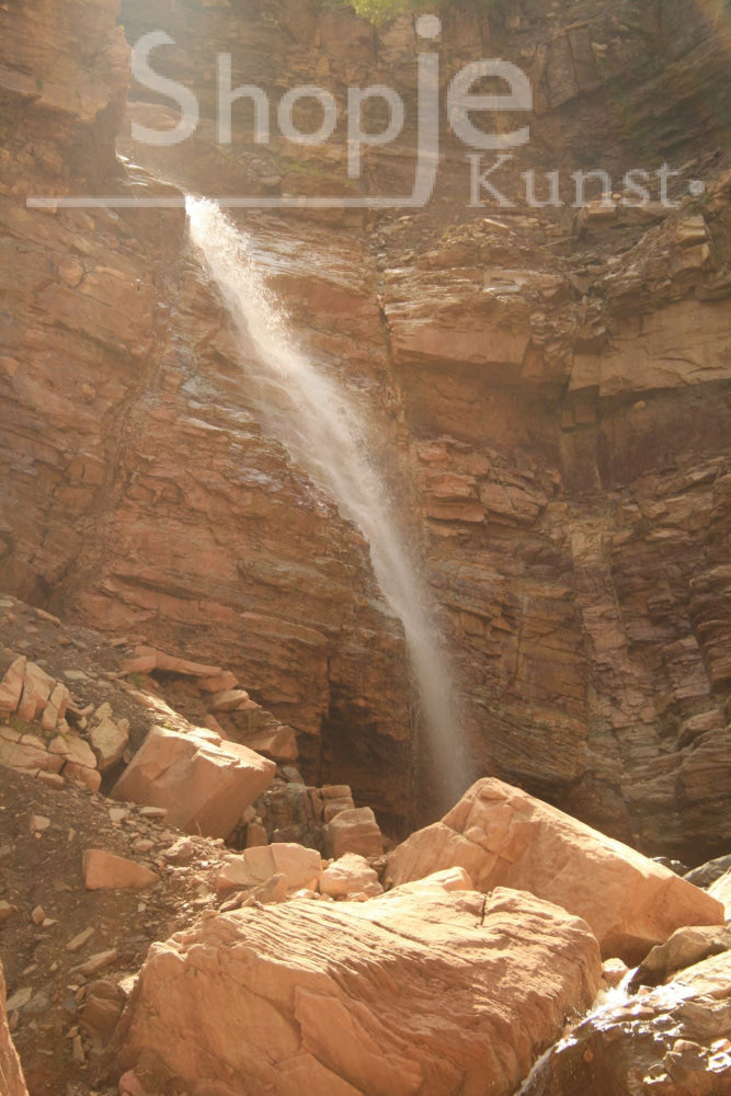 Digitale Foto Waterval Cascata Della Gola Del Bletterbach Fotografie & Prints