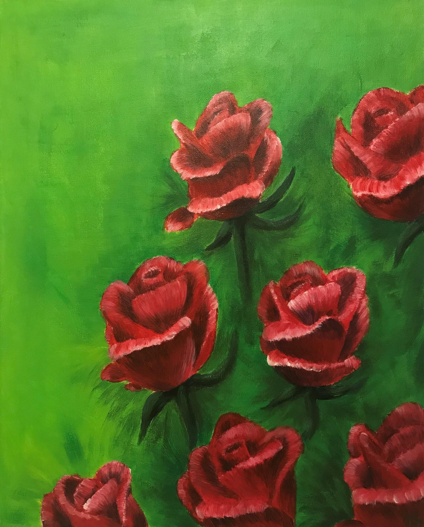 Roze rozen 50 x 80 CM - Shop je kunst