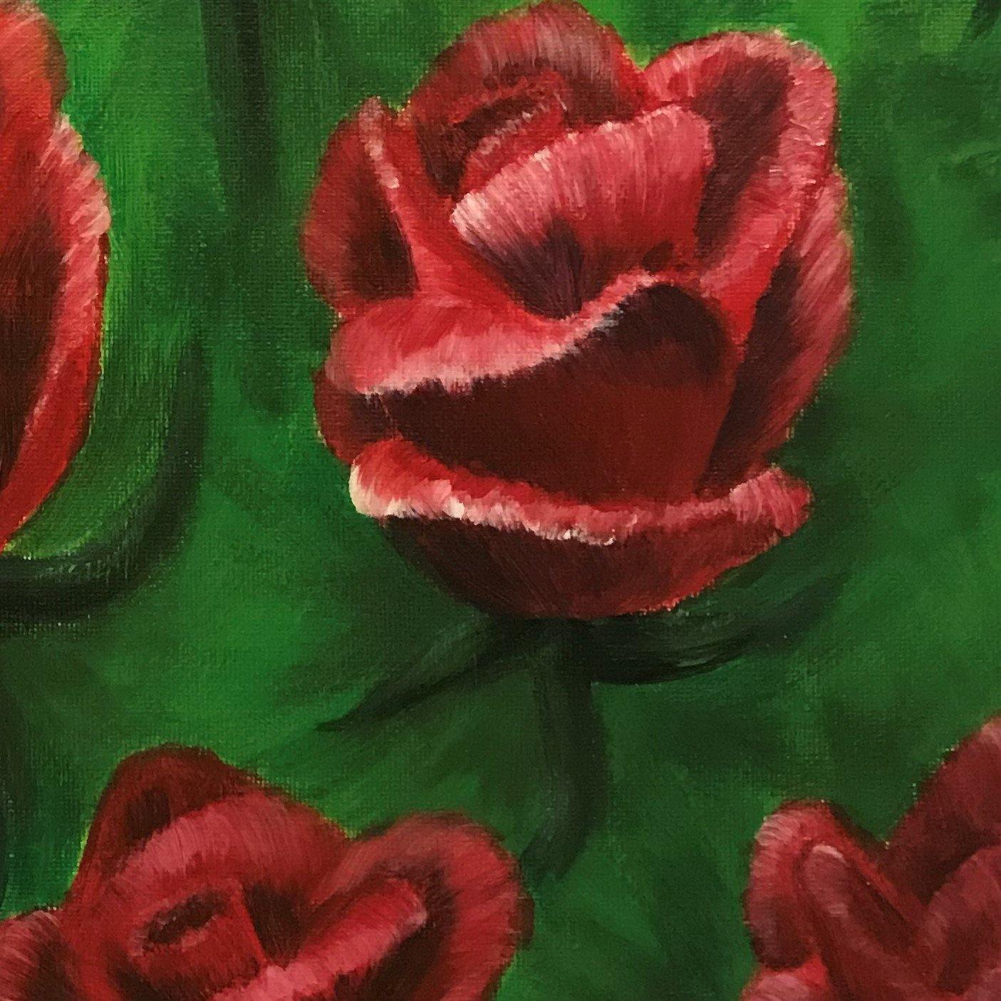 Roze rozen 50 x 80 CM - Shop je kunst